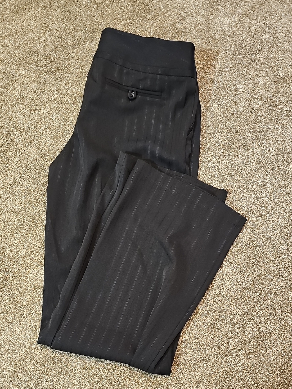 Striped Black Dress Pants